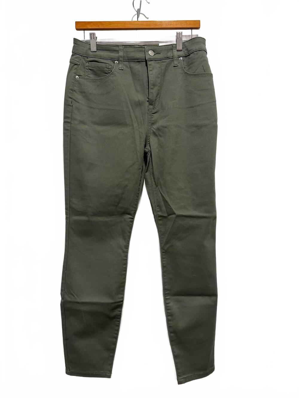 NEW ZENANA women's stretch denim pant in olive